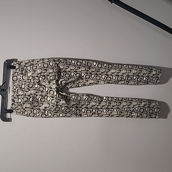 Good American sz 2 Good Legs snake print jeans sz 25 WJ41 - Picture 4 of 8